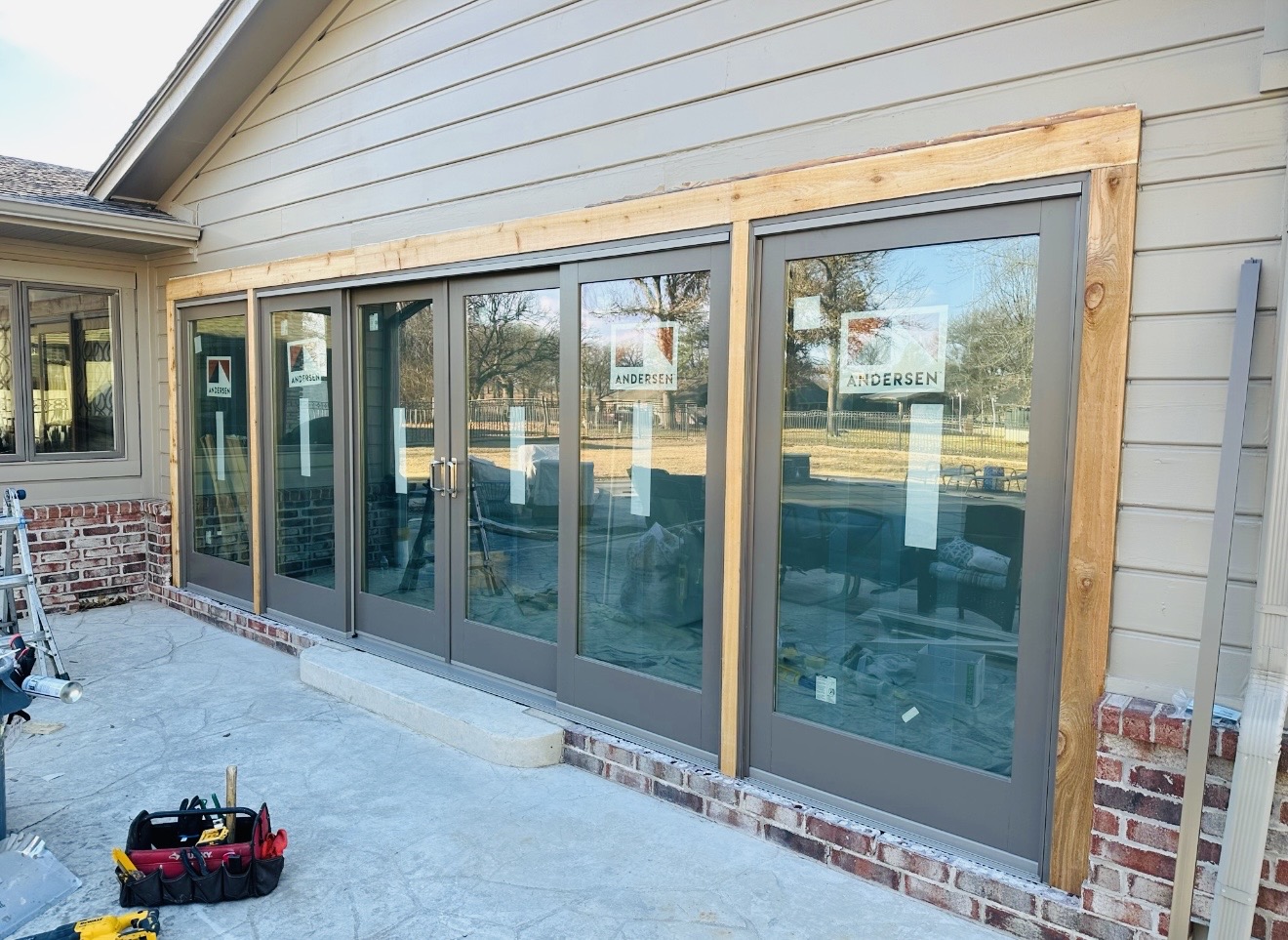 Home exterior after installation
